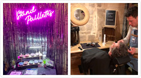 Stand Barbier et Stand paillettes maquillage
