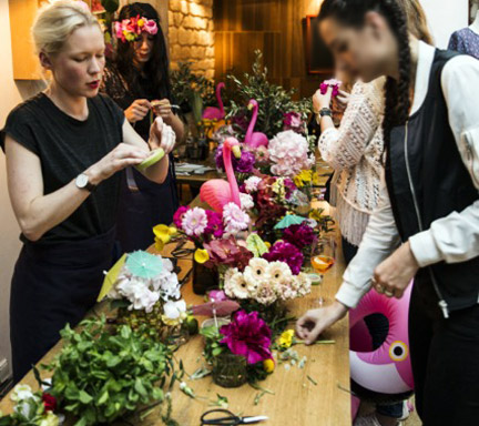 événementiel atelier fleurs