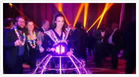 robe a champagne led futuriste