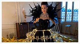 Robe champagne Gala Sup de Pub 2024