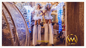 Echassières Déambulation Noël lumineux