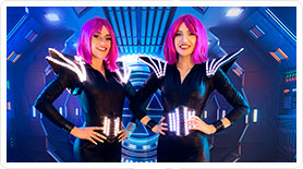 Soir&eacute;e h&ocirc;tesses Futuriste
