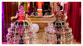 Robe &agrave; Champagne th&egrave;me Circus