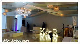 location lettres géantes lumineuses mariage