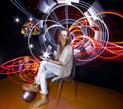 Light painting, animation photo, light graff