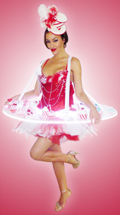 Animation Candy Girl, hotesse plateau led