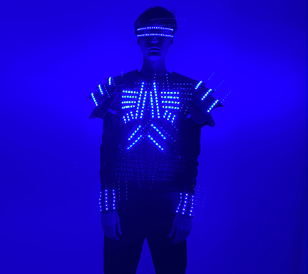 Costume Homme Futuriste LED