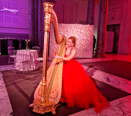 Harpiste soirée Baroque Marie-Antoinette Versailles